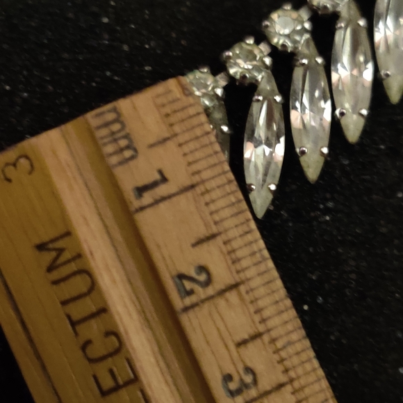 Dazzling Signed Sherman Clear Crystals Necklace - Picture 14 of 15